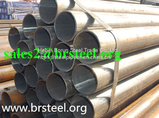 API 5L X42 Black Painting ERW Carbon Steel Pipes photo-2