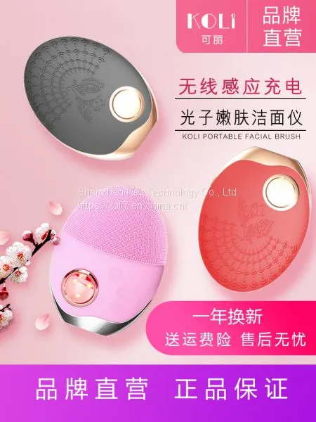 Sound wave micro vibration, warm, photon tender skin cleanser, multi-functional beauty care equipment, own brand patent, complete quality certification