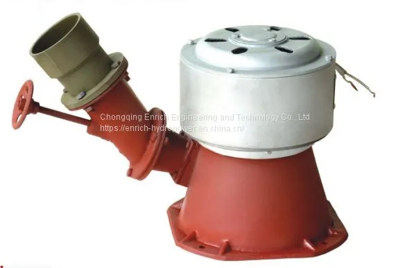 0.6KW to 5KW Mini Small Micro Alternative Dual Wheel Impact Type Hydroelectric Hydro Hydraulic Power Water Turgo Inclined Jet Turbine Angular Impulse Turbine Generator Pico Turbine Permanent Magnet Excitation Generator For Homes Farm Use photo-2