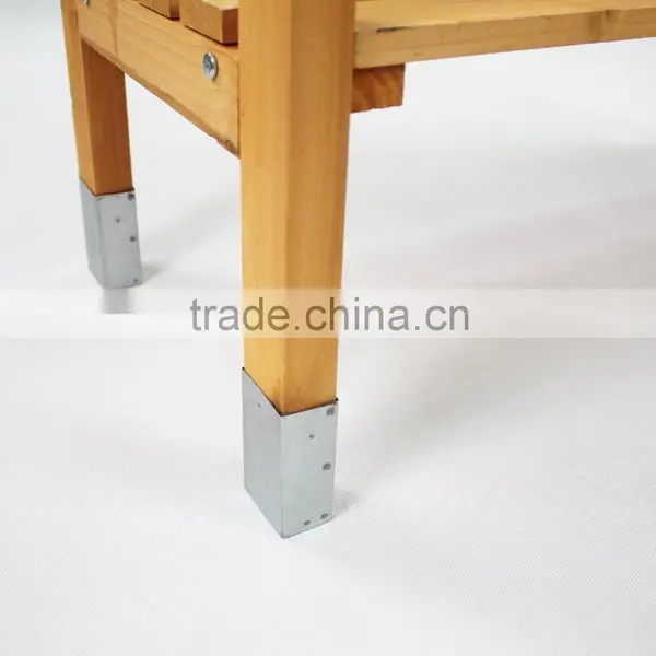 Ningbo FIr Outdoor Wooden Garden Potting Bench Nature Color photo-5