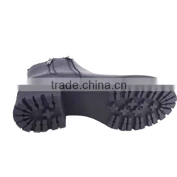 2016 New Arrival Fast Supplier Classic Available Make Your Own Mid Heel Zipper Boots photo-6