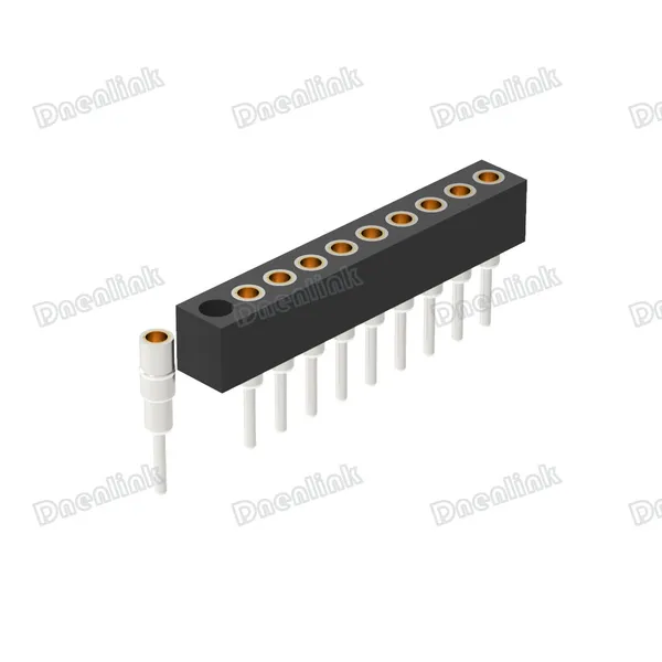 Dnenlink 1.778mm Pitch Machined Pin Single Row Female Header Connector photo-2