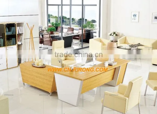 Top Oil Wax Leather 1+1+3 Executive Office Sofa photo-2
