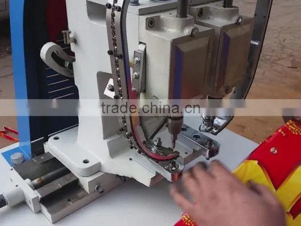 HAS VIDEO 195 Cycles Per Minute 2 Heads Paper Bag Rope Through Hole Fixing Making Machine photo-4