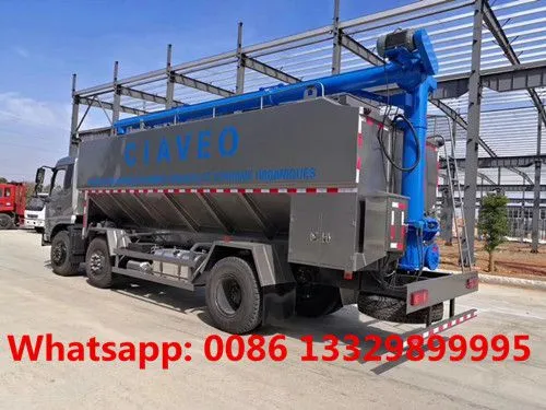 Dongfeng Tianjin 6*2 LHD 10 Wheels 30cbm Bulk Feed Transported Truck for Sale photo-5