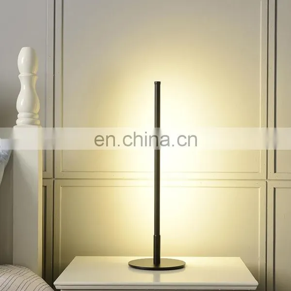 Home Decor Modern Luxury Bedside Acrylic Shade Metal Table Lamps Reading Lamps for Bedroom photo-2