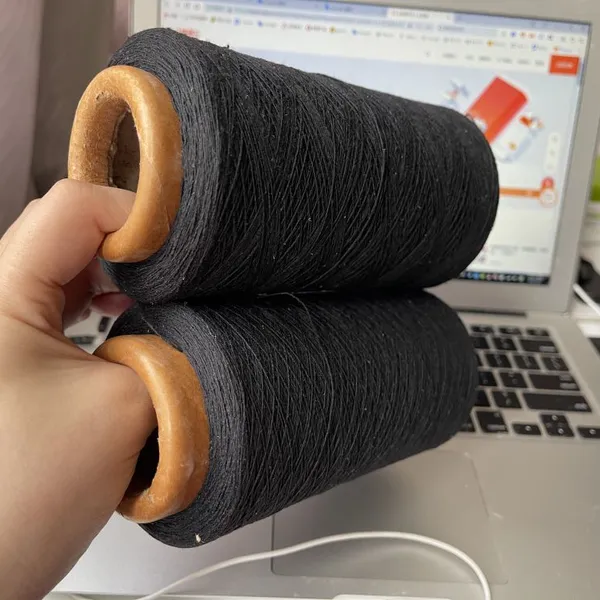 Ne8.5s Black Gloves Yarn to Russian Market photo-3