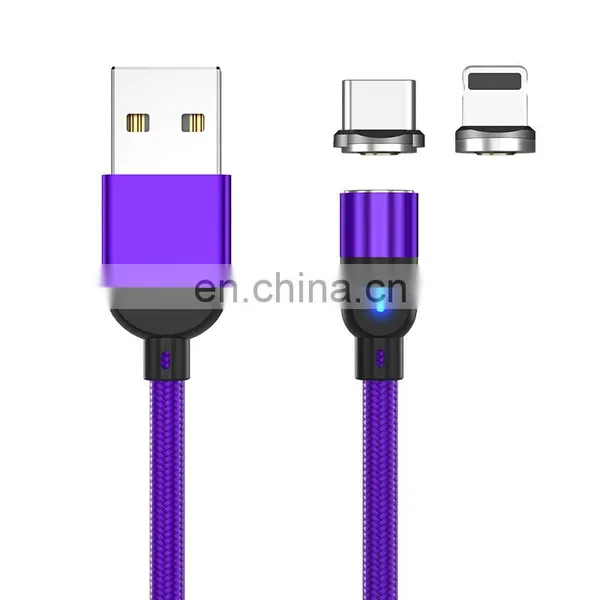 Wholesale 3PIN 1M 2M Fast Charging Micro Type C Data Magnetic 3 In 1 Usb Charging Cable Data Cable photo-3