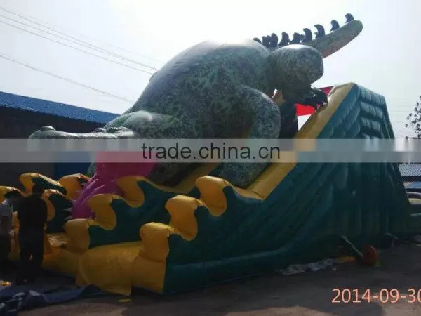 PLATO PVC Trapualin I Nflatables Water Slide , Long Water Slides For USA