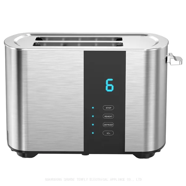 Tenfly Stainless Steel Toaster Factory Custom, Home Use 2 Slices Bread Toaster, Touch Screen Breakfast Sandwich Maker photo-5