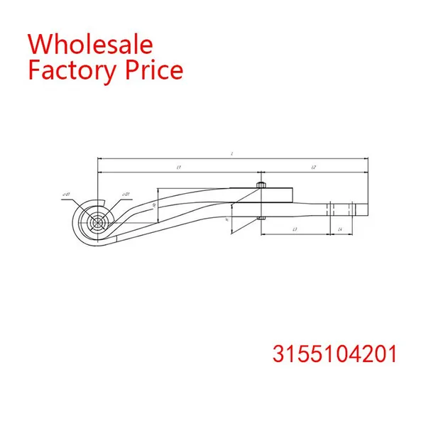 3155104201 Trails Trailer Spring Hand Wholesale For SAF photo-2