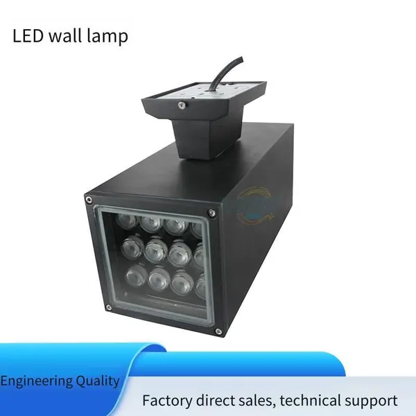 Led Waterproof High-power Square Wall Lights, 9*2w, 12*2w, Single-color Constant Lighting, Single-color With Controller, Rgb With Controller photo-4