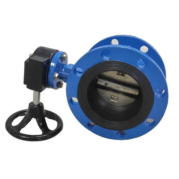 BS Thermal Power Station Butterfly Valve Size-DN1000 WCB GGG50 Cast Steel Manual /worm/electric Double Eccentric Hard Seal photo-2