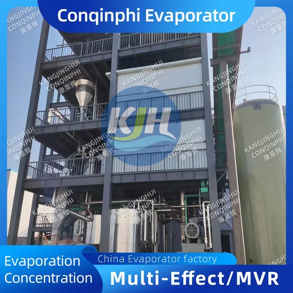 Industrial Evaporator for Wastewater Treatment Plant With High Salt Concentration Processing photo-4