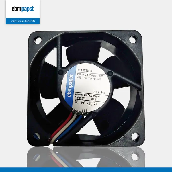 614N-2GHH Ebmpapst Axial Fan EBM-PAPST TYPE:614N-2GHH EBM FAN 24V