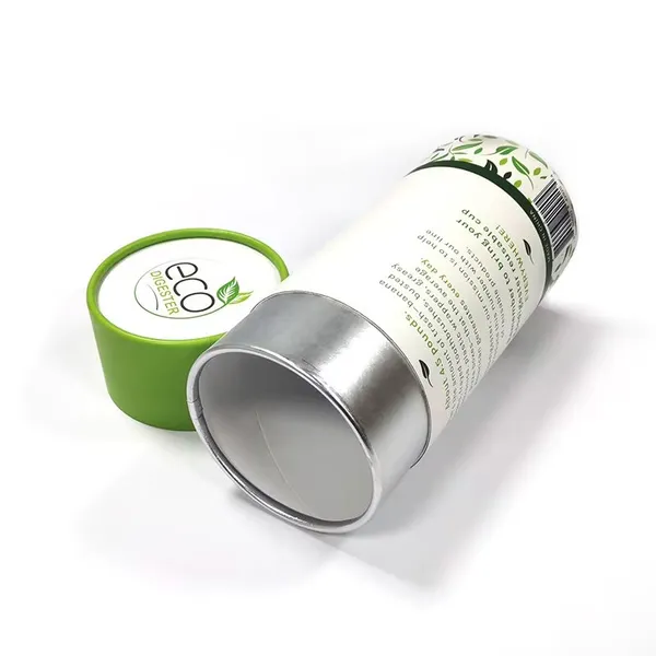 Newly Designed Custom Tea Tube Packaging Boxes | Recyclable Paper Tea Cans for Gift Packaging photo-2