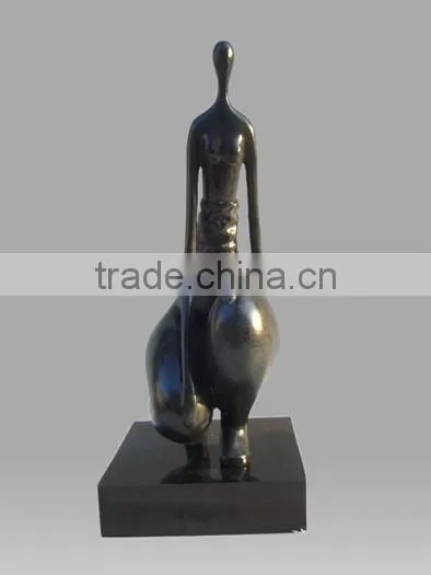 Nude Female Bronze Sculpture Squat Woman Modern Bronze Sculpture Urban Statue photo-2