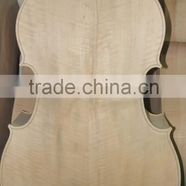 Fully Handmade High Quality Fully Carved Double Bass Wood Bass Body White Bass photo-6