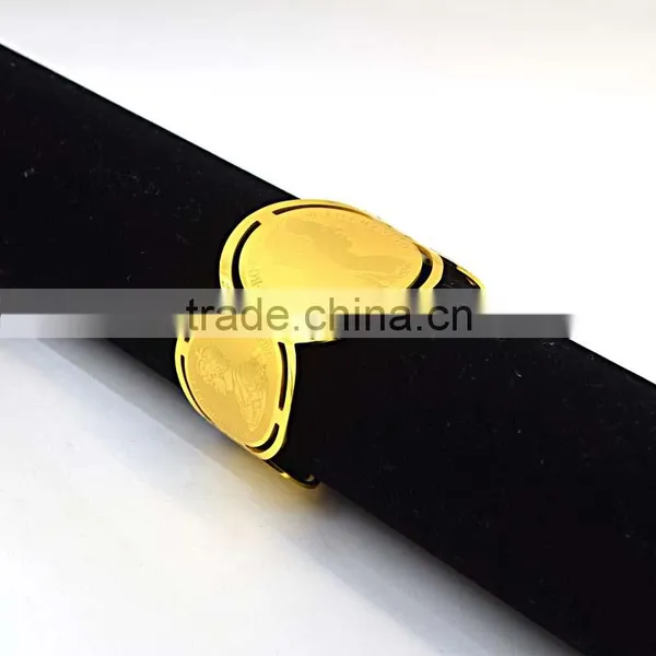 New Products 2016 Saudi Gold Jewelry Hot Selling Stainless Steel Bangle Supplier's Choice photo-4