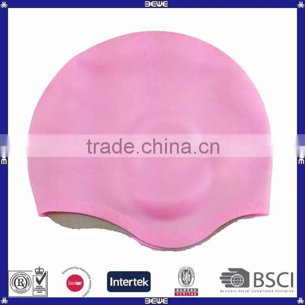 Colorful Promotional Ear Protection Swim Cap photo-3