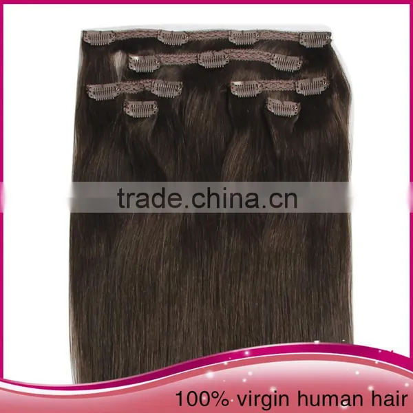 2015 Fashion Clip In Hair Remy Straight Unprocessed Brazillian Human Hair photo-5