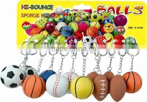 Sales Promotion Rubber Sport Ball Keychain photo-3