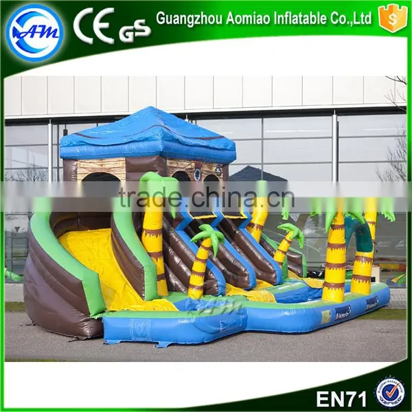 New Product Large Big Kahuna Inflatable Plastic Water Slide With Pool Supplier's Choice photo-2