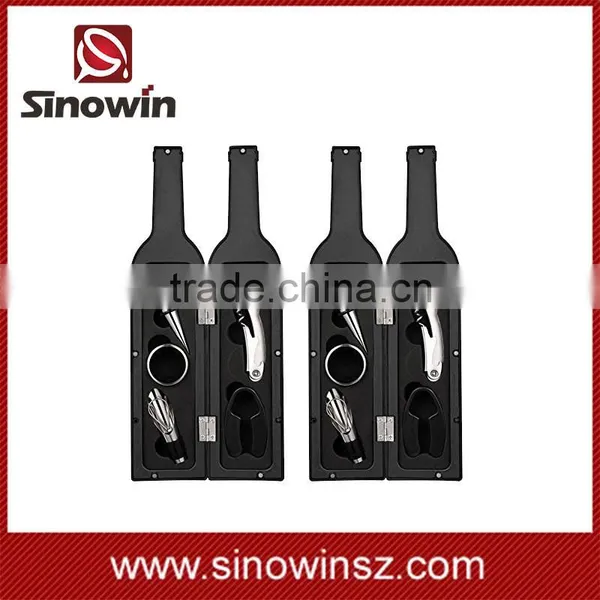 Bottle Shaped Red Wine Opener Set 3 in 1 Bottle Opener photo-3