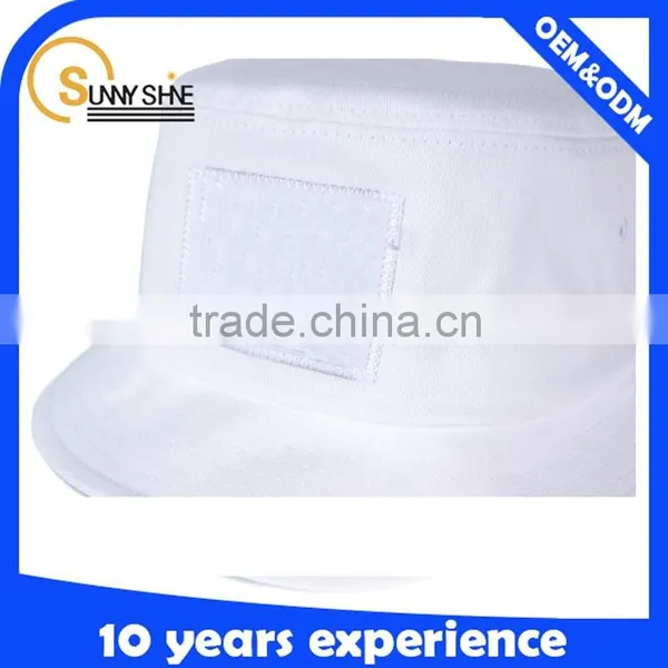 High Quality Custom 100% Cotton White Bucket Hats Wholesale Custom Your Own Logo photo-3
