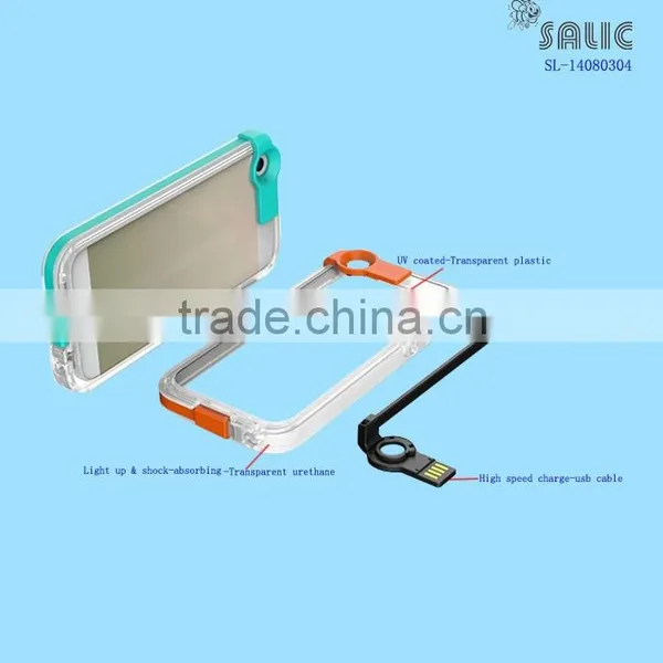 Protective Bumper Case With Lighting Charge-usb Cable for IPhone 5s photo-2