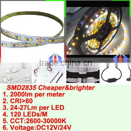 SMD2835 Color Changing LED Strip Light DC 12V CCT Changeable LED Flexible Strip photo-6