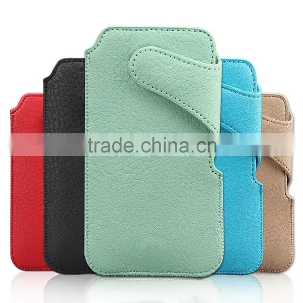 Mobile Pouch by PU Material for IPhone 6 Samsung S5, photo-4