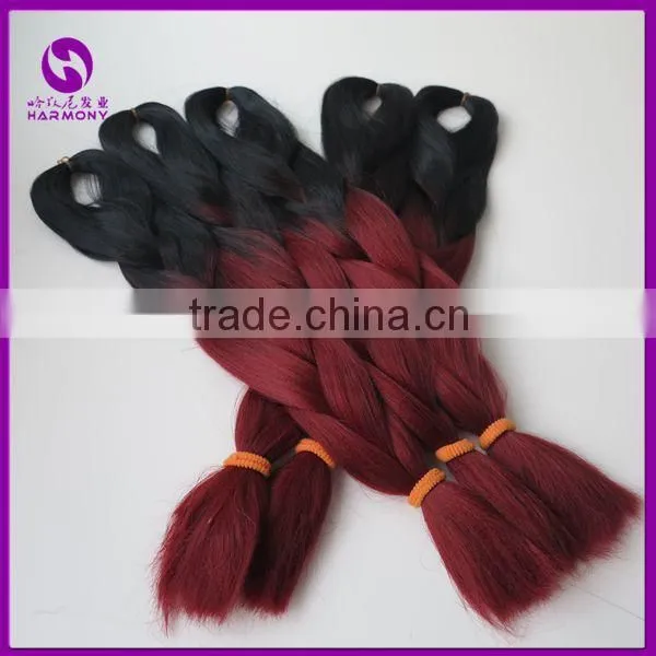 HARMONY Ombre Two Three Tone Colors Jumbo Braiding Hair Ombre Hair Braids for Dreadlocks Crochet Braids Box Braiding Hair Quality Choice photo-4