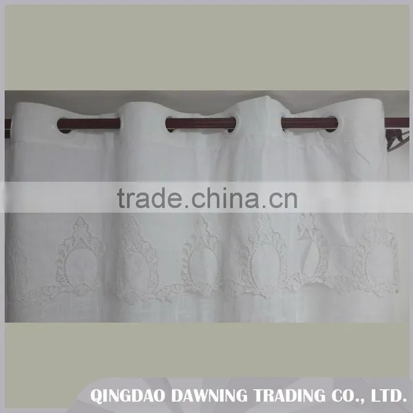 Fine Price Embroidery Window Cotton Curtain photo-4