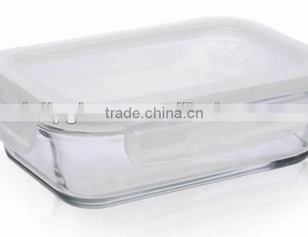 Clear Square Microwave Oven Glass Storage Box photo-2