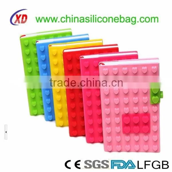 Cheap Silicone Book Cover/ Silicoe Book Cover With Paper Note Book