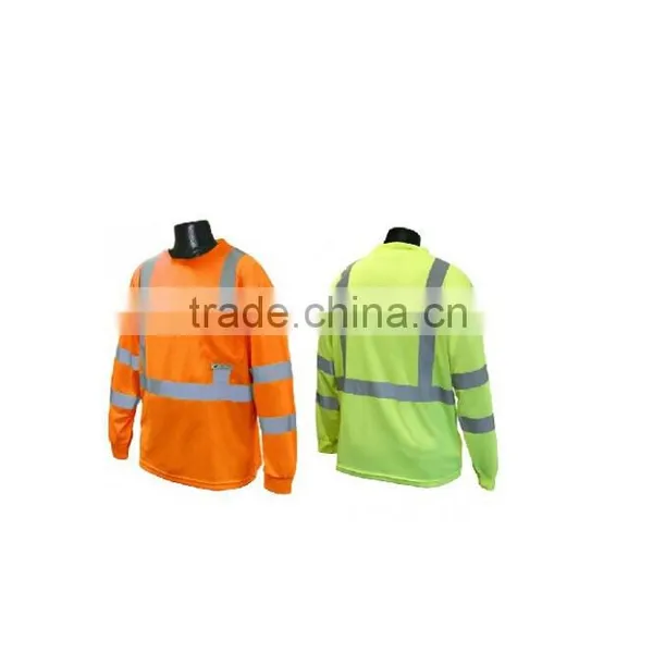 Custom High Visibility Safety Work Wear Reflective Work Shirts With Short Sleeve photo-2