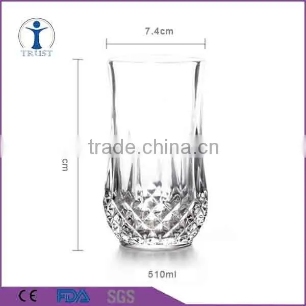 Machine Made Fashional Shape 330ml Whiskey Glass photo-3