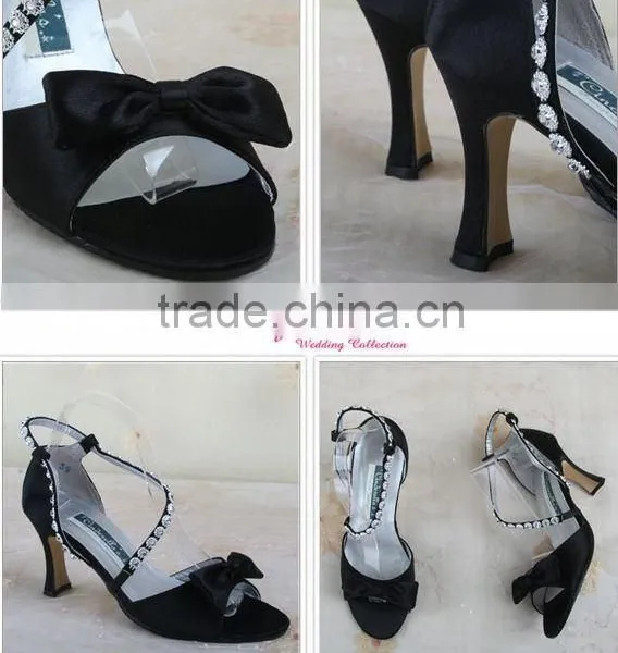 Black and Diamond Summer Wedding Shose WS-038 High Heel