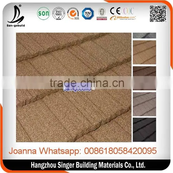 Aluminum Zinc Factory Direct Sell Colorful Building Construction Steel Material and Stone Coated Steel Roof Tile in Zhejiang Supplier's Choice photo-3