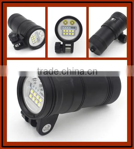 HI-MAX UV9 High Class Ip68 5000lm Led Underwater Flashlight for Diving Quality Choice