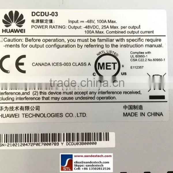 Huawei DCDU-03B 02316825 DC Power Distribution Unit 1U 19inch Cabinet 9 Channel for Huawei BBU RRU photo-3