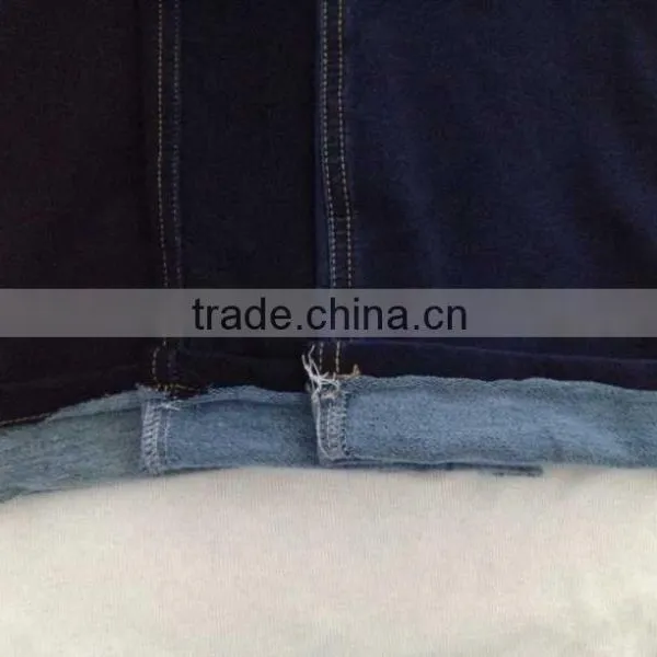 78%cotton 16%polyester 6%spandex 270gsm Indigo Knit Terry Fabric From Changzhou China photo-3