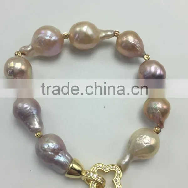 Baroque Pearl Bracelet 10-13mm photo-4