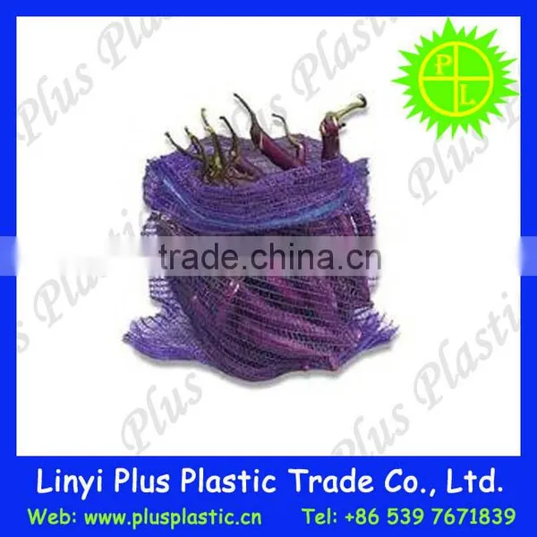China Source Drawstring Eggplant Netting Bag, Raschel Mesh Bag Packaging Cucumber/eggplant photo-5