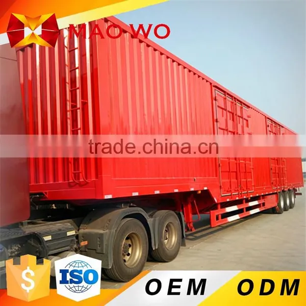 3 Axle 50ton Enclosed Cargo Box Truck Trailer Enclosed Van Trailer photo-3
