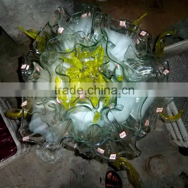 Hand Blown Glass Wall Decoration XO-20150630&Murano Glass Chandelier From Famous Chinese Glass Artist Mr Ou photo-6