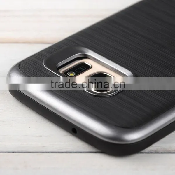C&T Heavy Duty Brushed Metal Texture Hybrid Dual Layer Slim Protector Case Cover for Samsung Galaxy S7 photo-4