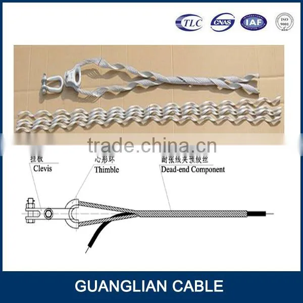 Clamp Preformed Guy Grip Dead End/120kn Fiber Optic Cable Tension Clamp