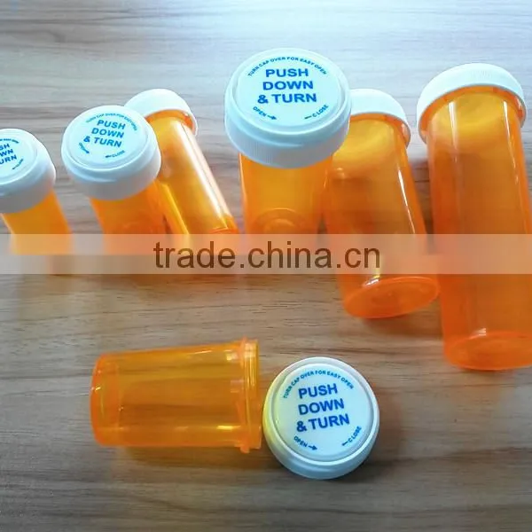 Medicine and Pill Bottles, Vials With Reversible Caps